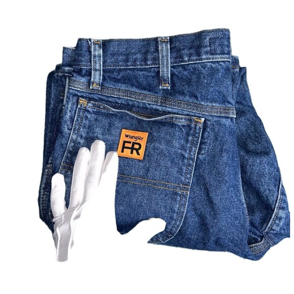Wrangler Riggs Workwear Flame Resistant FR  Blue Jeans Mens 34x30 (Actual 32x30) - Picture 1 of 8